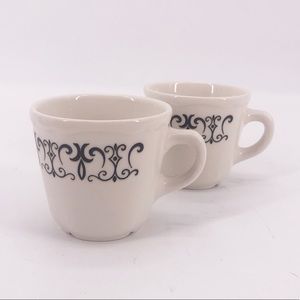Set 2 Vintage Homer Laughlin Restaurant Wear Cups